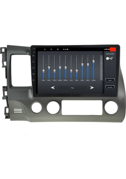 Honda Civic Fd6 Android 12 Kablosuz Carplay Navigasyon Multimedya Ekran Teyp - MY-0609W-HONDA Civic Fd6