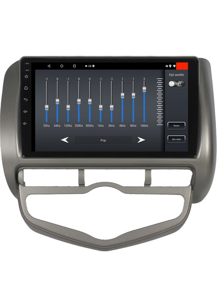 Honda Jazz Android 12 Kablosuz Carplay Navigasyon Multimedya Ekran Teyp - MY-0609W-HONDA Jazz