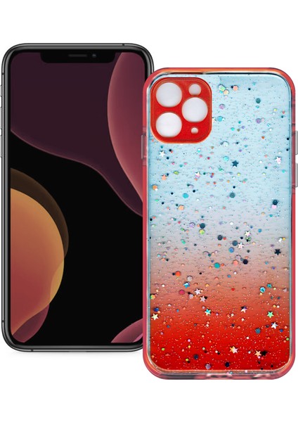 Apple iPhone 11 Pro Max Simli Şeffaf Sert Slikon Kılıf