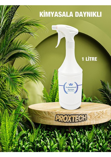 Profesyonel Kimyasala Dayanıklı Taşınabilir Hobi Amaçlı Boş 1 Litre Boş Fısfıs Sprey Şişesi (3 Adet)