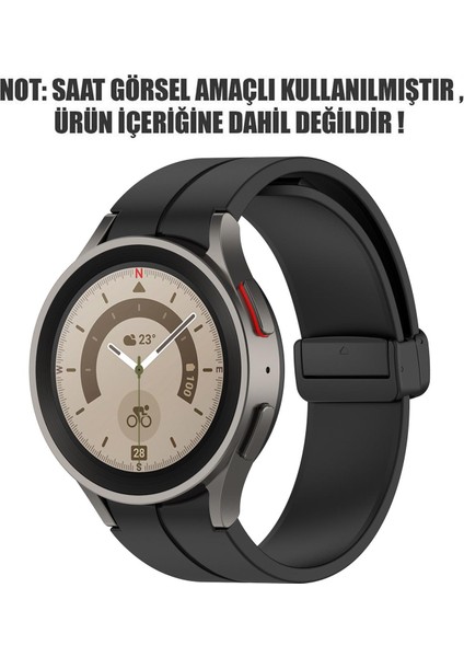 Samsung Galaxy Watch 5 44MM Kordon Ribbon Line Siyah