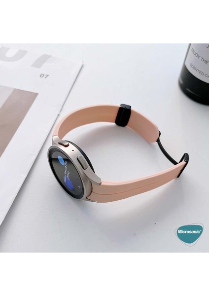Samsung Galaxy Watch 5 44MM Kordon Ribbon Line Siyah