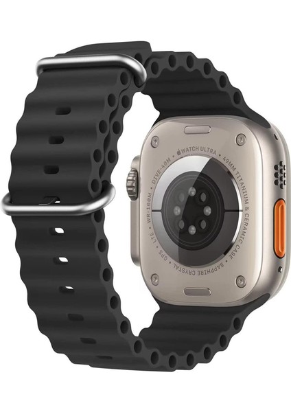 Apple Watch Series 7 41MM Kordon Ocean Band Siyah