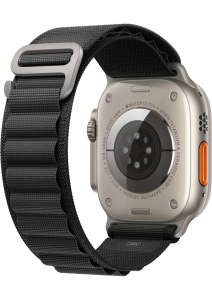Apple Watch Series 8 45MM Kordon Alpine Loop Siyah