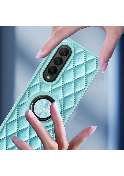 Samsung Galaxy Z Fold 4 Elmas Izgarası Parmak Yüzüğü Cep Telefonu Kılıfları (Yurt Dışından) fiyatları