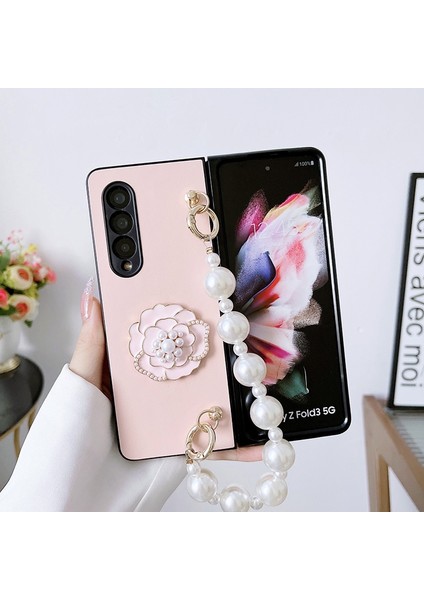 Samsung Z Fold 4 Dıy Kamelya Inci Bileziği Cep Telefonu Kılıfları (Yurt Dışından)