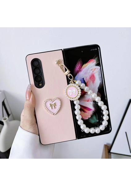 Samsung Galaxy Z Fold 3 Dıy Aşk Inci Bilezik Cep Telefonu Kılıfları (Yurt Dışından)