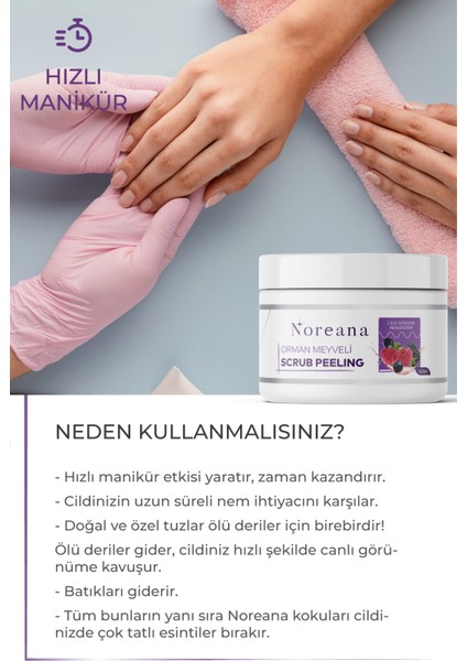 Orman Meyveli Scrub Peeling Doğadan Aromaterapi 400ML Batık Giderici & Hızlı Manikür Etkili