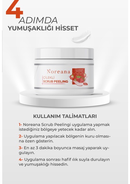 Çilekli Scrub Peeling 500 ML Batık Giderici & Hızlı Manikür Etkili