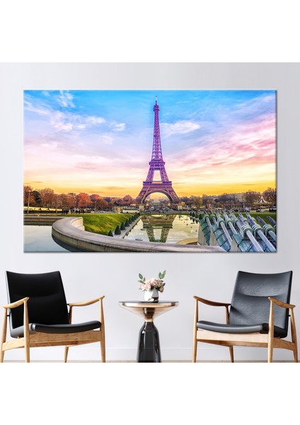 1 Parça Kanvas Tablo Manzara Kanvas Poster Seyahat Kanvas Baskı Paris Posteri Fransa Sanat Eseri