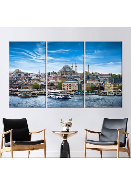 3 Parçalı Kanvas Tablo Suleymaniye Camii Kanvas Görüntüleme Sanat Camii Kanvas Poster