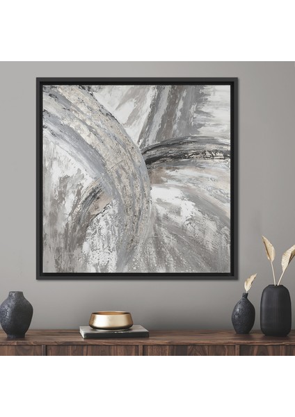 1 Parça Siyah Çerçeveli Kanvas Tablo Çağdaş Kanvas Modaya Uygun Duvar Dekoru