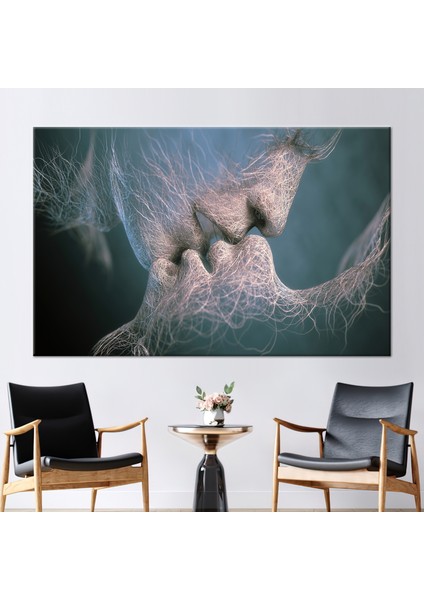 1 Parça Kanvas Tablo Kanvas Baskı Şehvetli Çift Sanat
