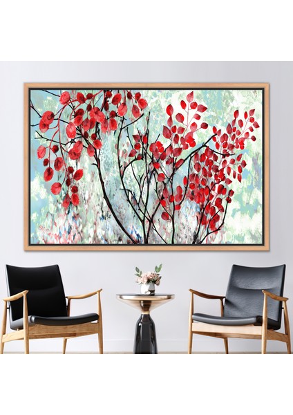 1 Parça Naturel Çerçeveli Kanvas Tablo Sonbahar Kanvas Kış Sanat Modern Baskılı Soyut Sanat Eser