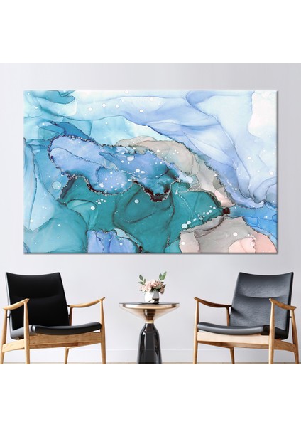 1 Parça Kanvas Tablo Yeşil Duvar Dekoru Soyut Kanvas Baskı Mermer Sanat Eseri Modern Kanvas Deko