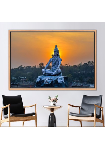1 Parça Naturel Çerçeveli Kanvas Tablo Görüntüleme Kanvas Poster Heykel Sanat Eseri