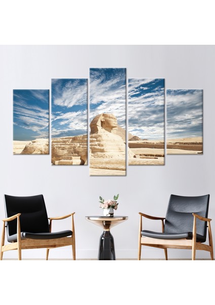 5 Parçalı Mix Kanvas Tablo Dünya Dönüm Noktası Sanat Eseri Manzara Baskılı