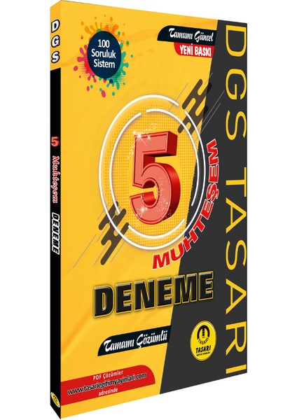 Dgs 5 Muhteşem Çözümlü Deneme Tasarı Eğitim Yayınları