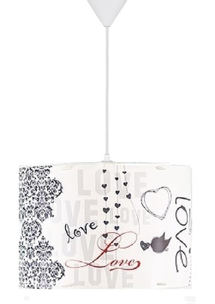Silindir PVC Avize Sarkıt-Beyaz Love fiyatları