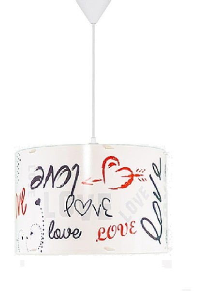 Silindir PVC Avize Sarkıt-Beyaz Love modelleri