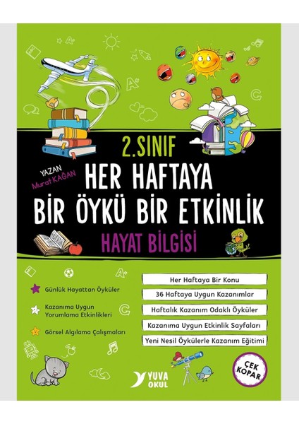 Yuva Yayınları 2. Sınıf Hayat Bilgisi Her Haftaya Bir Öykü Bir ETKINLIK