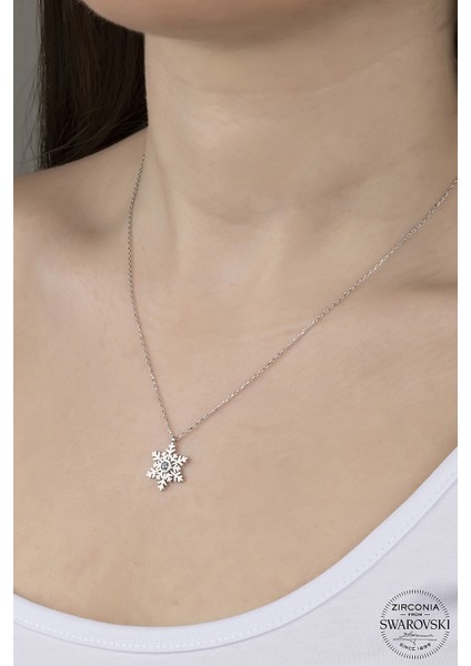 Swarovski Taşlı Gümüş Kartanesi Kadın Kolye fiyatları