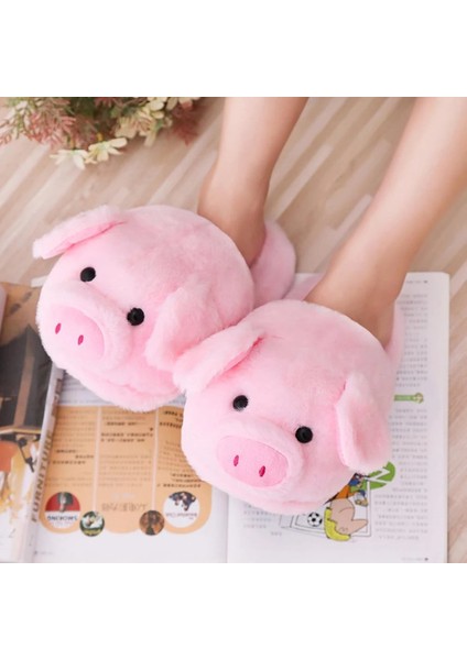 Kapalı Terlik Pembe Sevimli Domuz Moda Ev Kat Terlik (Yurt Dışından)
