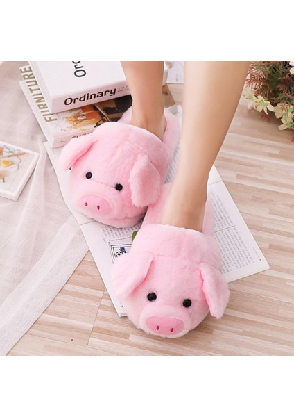 Kapalı Terlik Pembe Sevimli Domuz Moda Ev Kat Terlik (Yurt Dışından)