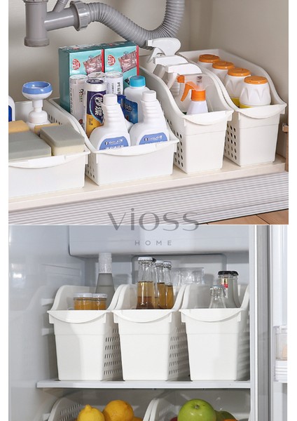 6 Adet Buzdolabı Içi Düzenleyici Sebze Meyve Sepeti Mutfak Banyo Tezgah Altı Üstü Organizer fırsatları