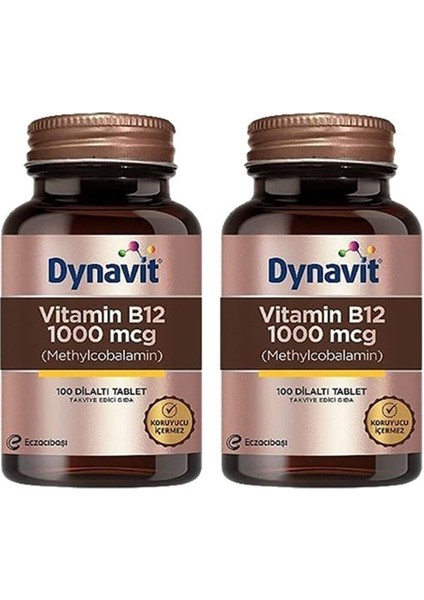 Vitamin B12 1000 Mcg 100 Tablet 2 Adet