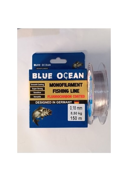 Blue OCEAN150METRE Fluorocarbon Misina