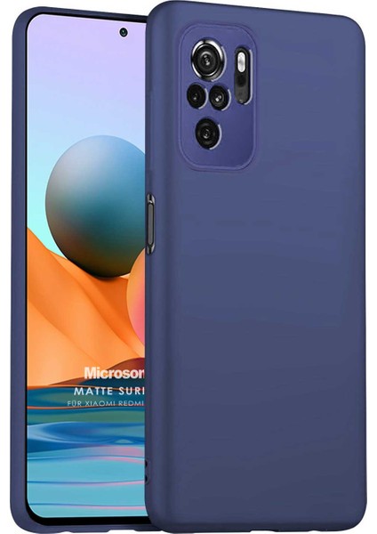 Matte Silicone Xiaomi Poco M5S Kılıf Lacivert