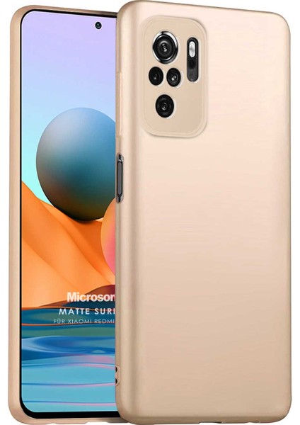 Matte Silicone Xiaomi Poco M5S Kılıf Gold