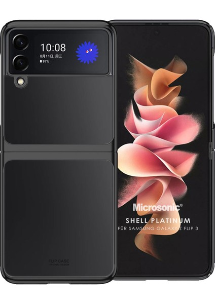 Samsung Galaxy Z Flip 4 Kılıf Shell Platinum Siyah