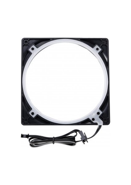 Halos Lux 140 mm Rgb Led Fan Çerçevesi Alüminyum - Siyah