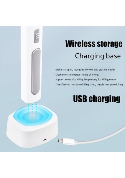 10 LED Lambalı USB Şarjlı Elektrikli Sinek Tuzağı - Beyaz (Yurt Dışından) fırsatları