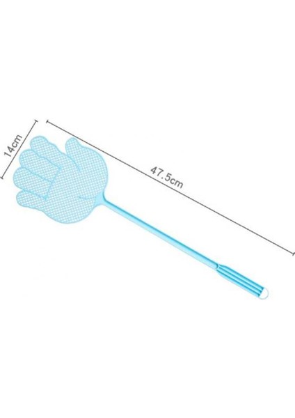 1 Adet Avuç Içi Spatula Şeklinde Plastik Sineklik - Mavi (Yurt Dışından) fiyatları