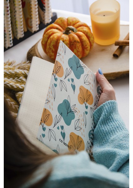 Sert Kapak Spiralli Noktalı Defter - Bullet Journal