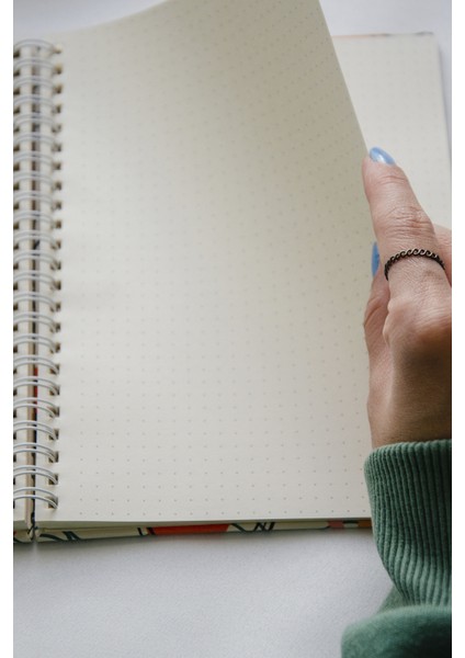 Sert Kapak Spiralli Noktalı Defter - Bullet Journal