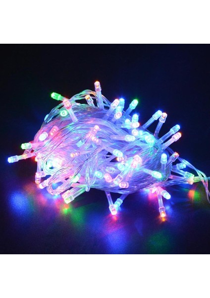 Buffer® 10 Metre 100 Ledli 8 Fonksiyonlu Karışık Renkli Rgb LED Lamba