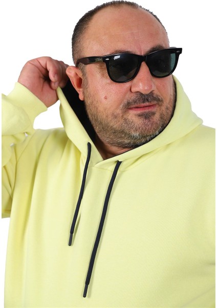 Mocgrande Büyük Beden Erkek Basic Sweat Kapüşonlu 11700 fiyatları