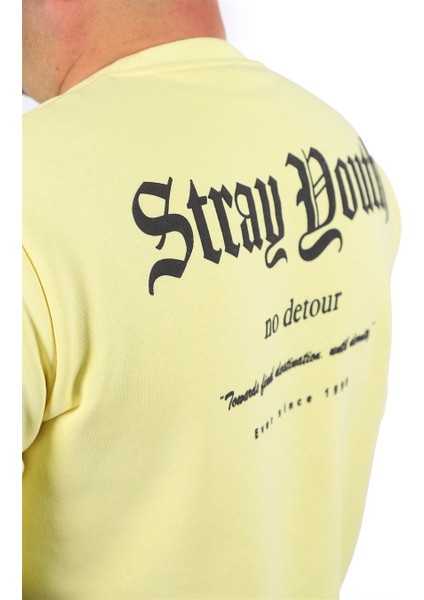 Sweatshirt Bisiklet Yaka Stray South 22730 Sari