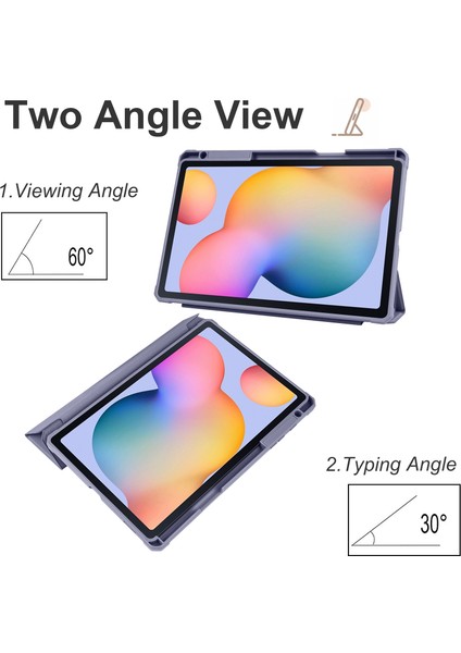 Samsung Galaxy Tab S6 Lite Mor Için 3 Katlı Tablet Kutusu (Yurt Dışından)
