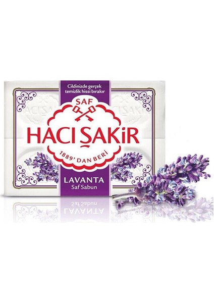 Hacı Şakir lavanta Saf Kalıp Sabun 4x150 Gr - Vb767