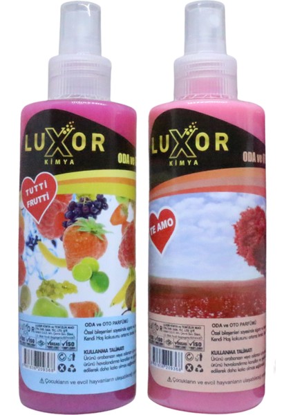 Kimya Ev ve Oto Kokusu 2'li Set Te Amo+Tutti Frutti 200 ml