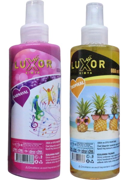 Kimya Ev ve Oto Kokusu 2'li Set Karnaval+Tropikal 200 ml