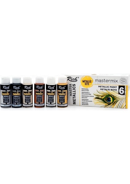 Mastermix Metalik Set 60 cc 6'lı Set