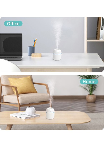 White Easter Egg Iı Humidifier USB Mini Quiet Desktop Humidifier 220ML (Yurt Dışından)