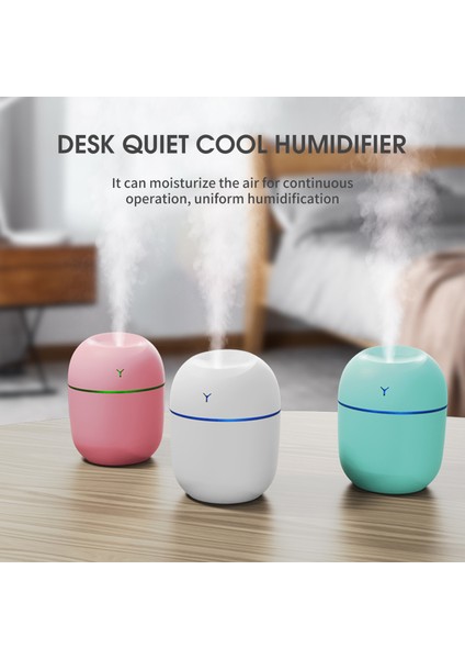 White Easter Egg Iı Humidifier USB Mini Quiet Desktop Humidifier 220ML (Yurt Dışından)