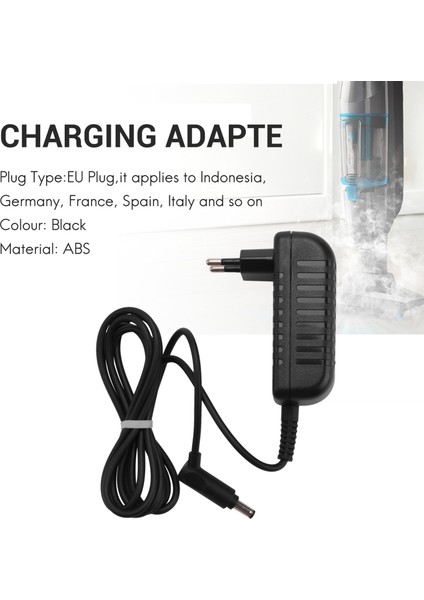 V6 V7 V8 Için Şarj Adaptörü Adaptörü Kablosu Serbest Elde Taşınabilir Vakum Besleme Kablosu Adaptörü Şarj Cihazı Ab Fişi (Yurt Dışından)